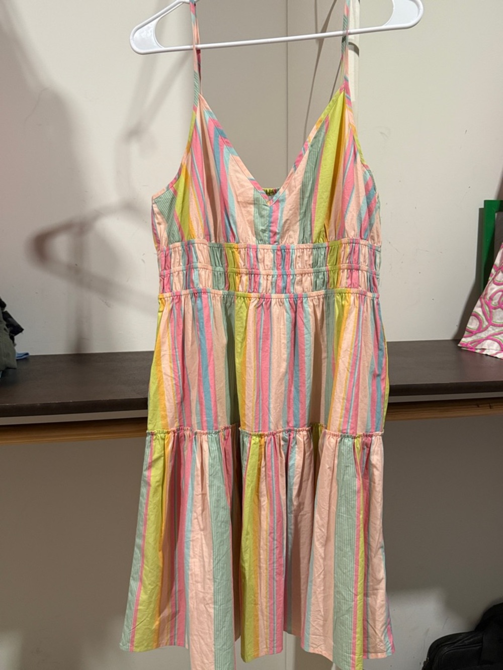 Rails Girls' Pastel Stripe Mini Dress - Pink, Yellow, Green, Blue